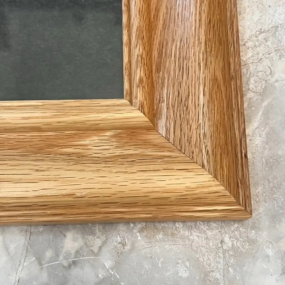 Solid Oak Small Picture Frame Natural Finish Fits 4.5